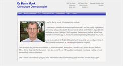Desktop Screenshot of barrymonkdermatology.co.uk