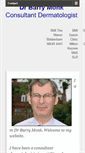 Mobile Screenshot of barrymonkdermatology.co.uk