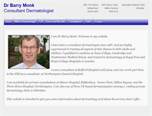 Tablet Screenshot of barrymonkdermatology.co.uk